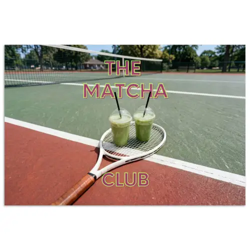 Matcha Club - Tennis - Matcha poster papier klein -3d