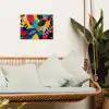 Vormen - Stippen - Kleurrijk tuinposter los doek klein -sfeer7