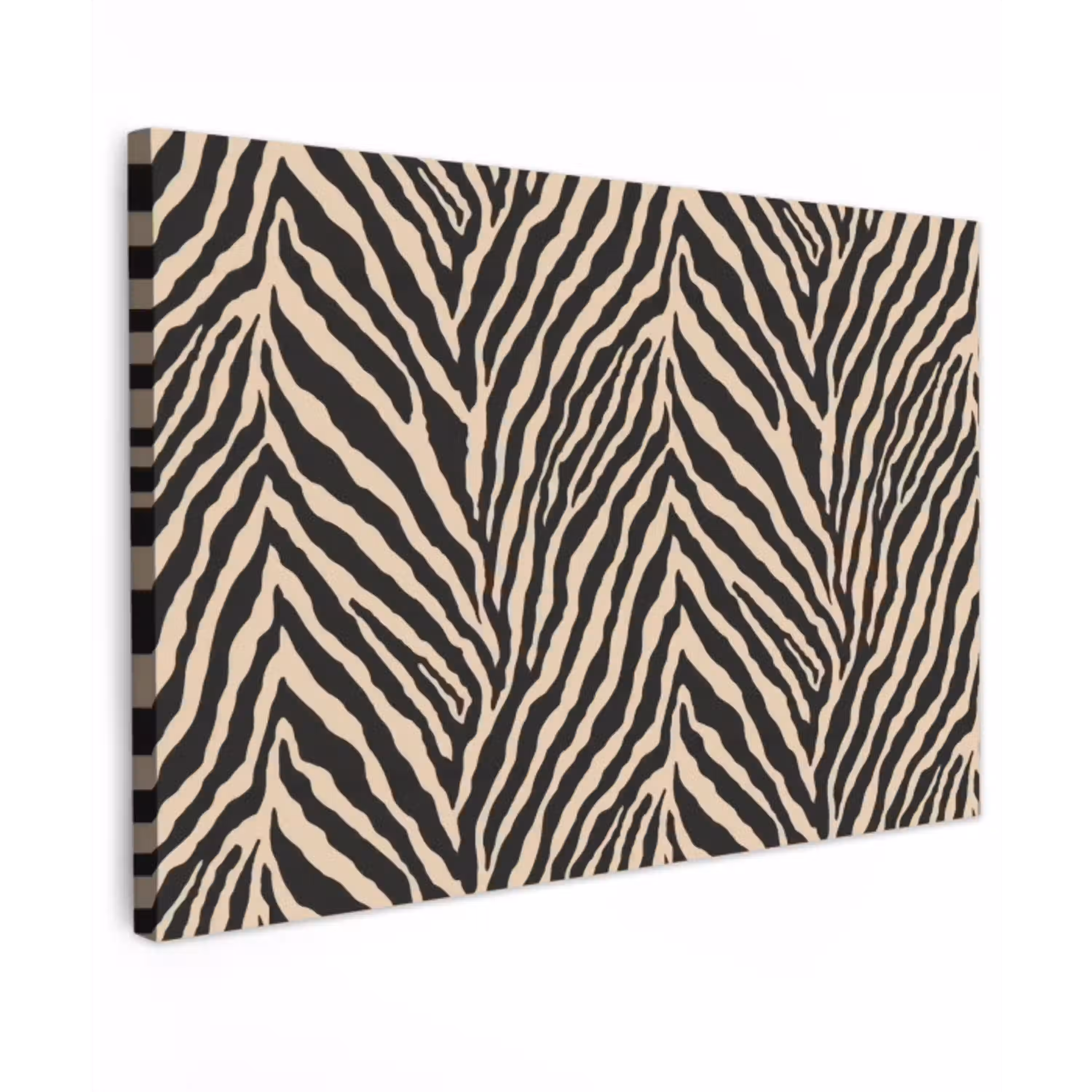 Zebra - Klassiek - Zwart Tuinposter op houten frame 2 cm dik klein 845 -3d