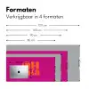 Oh la la - Roze - Oranje - Gestapelde letters Muismat XXL klein -sfeer5