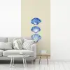 Schelpen - Blauw - Beige fotobehang vinyl groot -woonkamer