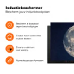 Ruimte - Maan - Kosmos Inductie beschermer vinyl 3mm klein -zzzzzzz-td-ups
