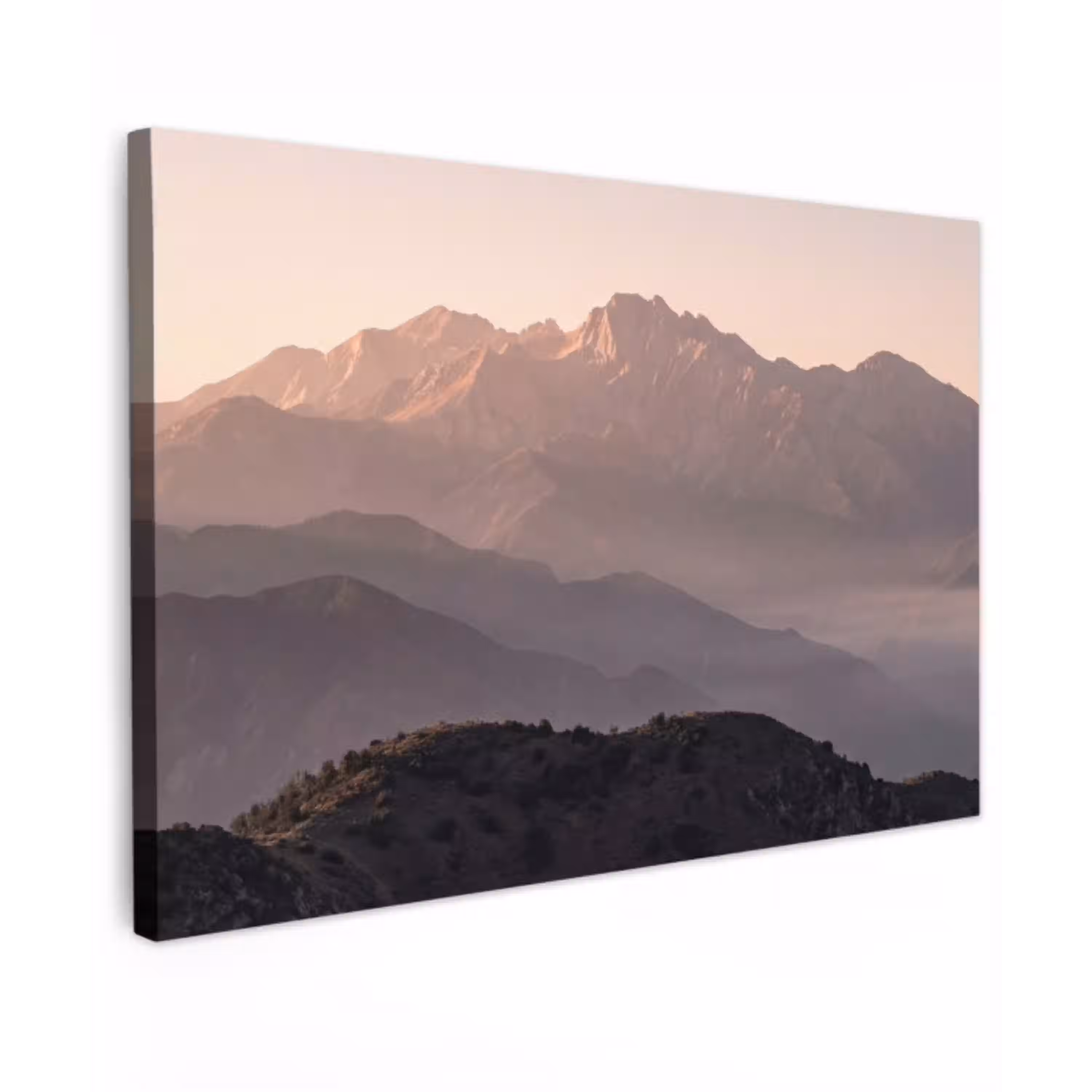 Panorama - Landschap - Bergen Tuinposter op houten frame 2 cm dik klein -3d