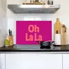 Oh la la - Luipaardprint - Roze Inductie beschemer met haakjes klein -sfeer2