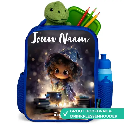 Magische Nacht vol Toverkunst Kinderrugzak - Blauw middel -inhoud_NL