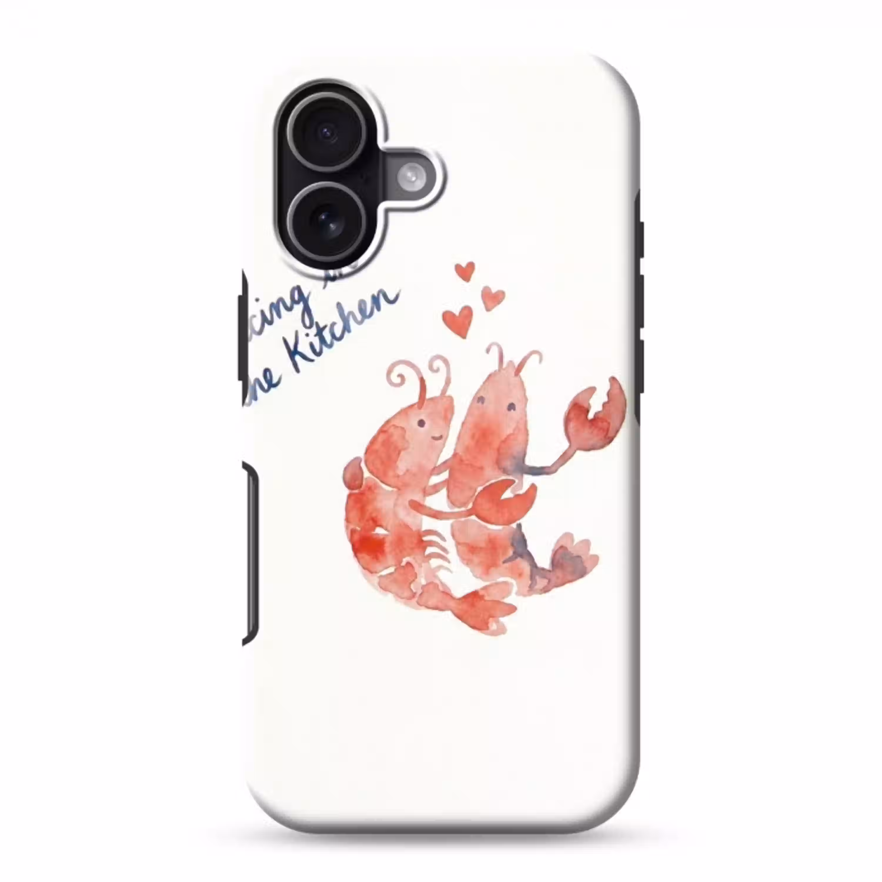 Dier - Dans - Liefde - Waterverf - Rood Toughcase MagSafe Apple iPhone 17 klein -3d