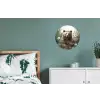 Bruine beer - Wilde dieren - Bloemen - Planten Wandcirkel aluminium klein -slaapkamer