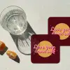 love your damn self - Cirkel - Glitter - Rood onderzetter kurk middel -sfeer4