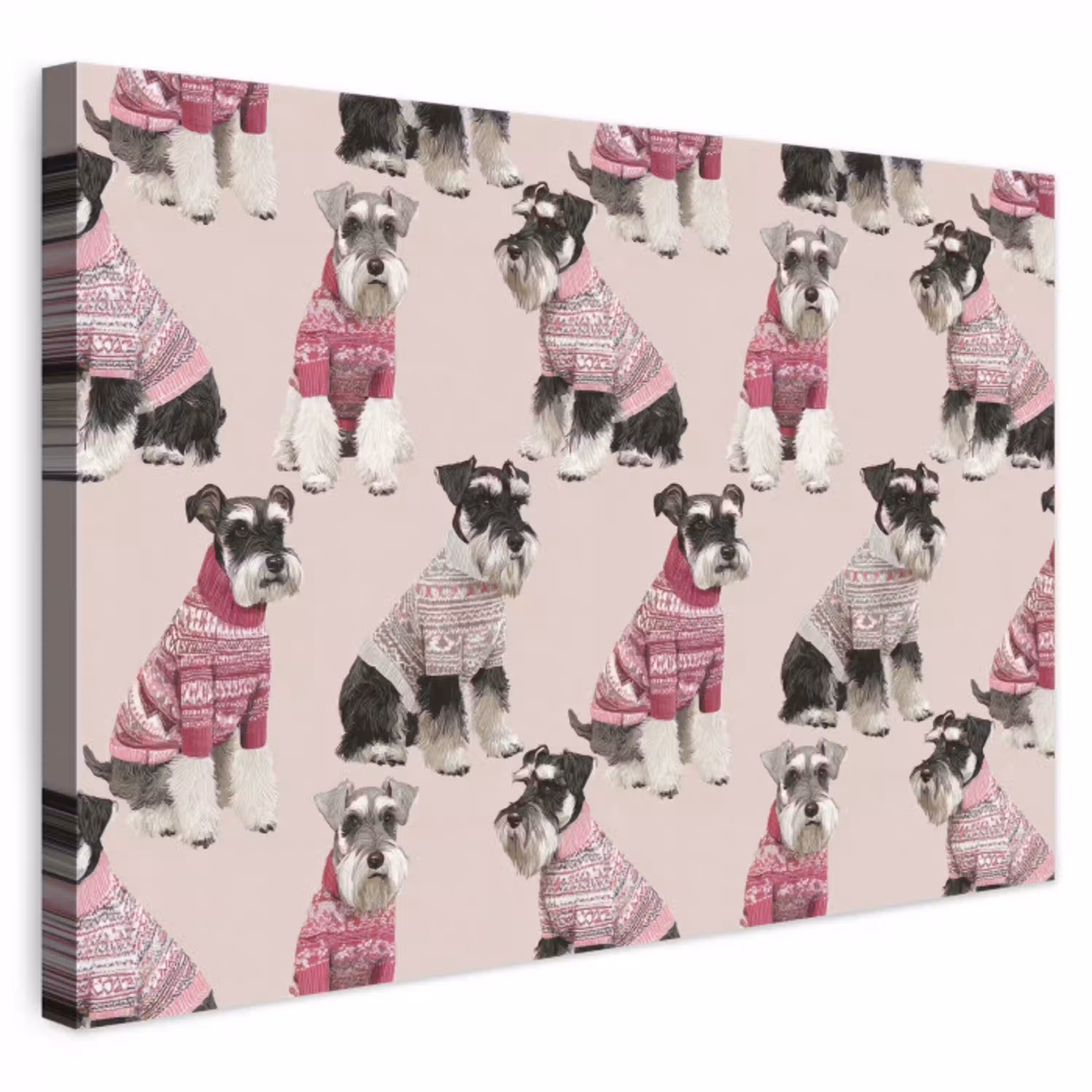 Honden - Truien - Rood canvas 2cm klein 34 -3d