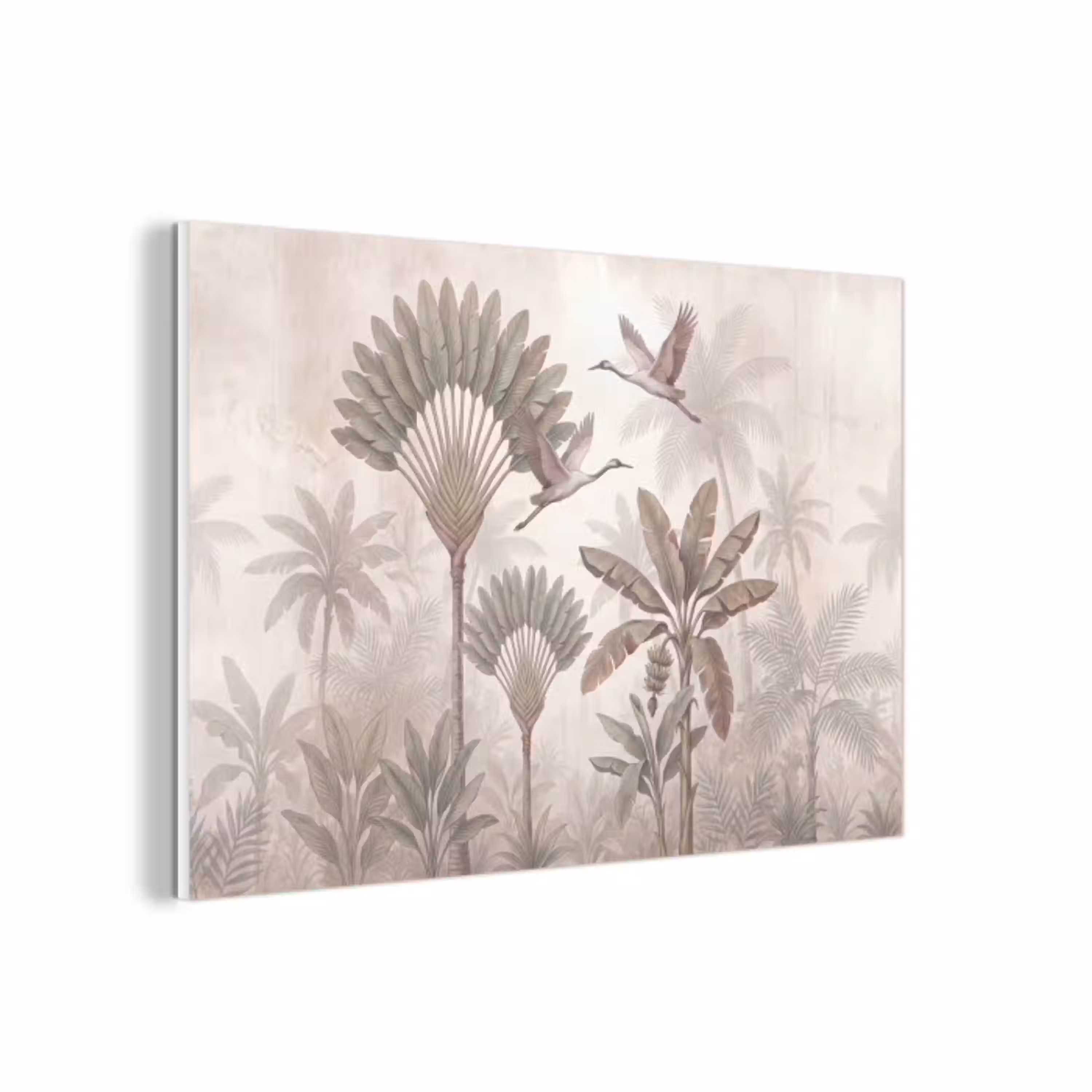 Vogel - Tropisch - Jungle - Natuur - Beige forex 5mm xxl -3d