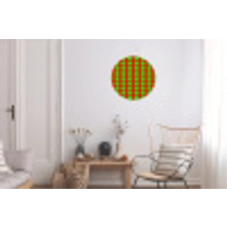 Stippen - Patroon - Groen Wandcirkel aluminium klein 190 -woonkamer
