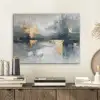 Kunst - Grijs - Goud - Abstract PET vilt klein -sfeer1