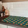 Retro - Disco - Swingend - Groen - Multi Inductie beschermer vinyl 3mm klein 276 -sfeer3