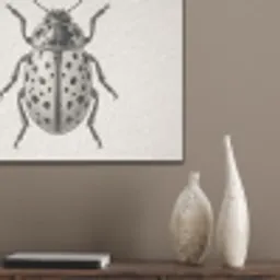 Kever - Insect - Vintage PET vilt klein -sfeer6_closeup