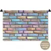 Stenen - Regenboog - Metallic Wandkleed katoen klein 269 -t3d_DE