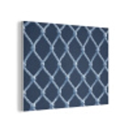 Visnet - Touw - Patroon - Marineblauw PET vilt klein 837 -3d