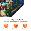 Kerstman - Glas - Kleurrijk Inductie beschermer vinyl 3mm klein -zzzzzzz-td-onderkant
