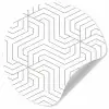 Geometrie - Lijn - Patroon Wandcirkel behangsticker klein 186 -3d