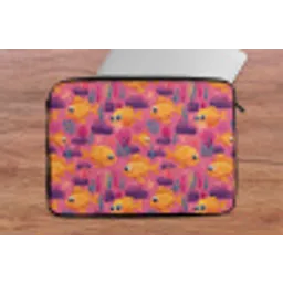 Goudvissen - Koraal - Kleurrijk laptophoes neopreen klein 279 -tafel