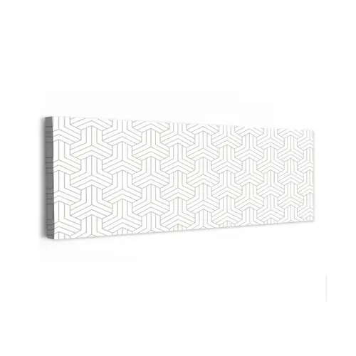 Patronen - Abstract - Zwart - Wit - Geometrie canvas 2cm klein 828 -z3d