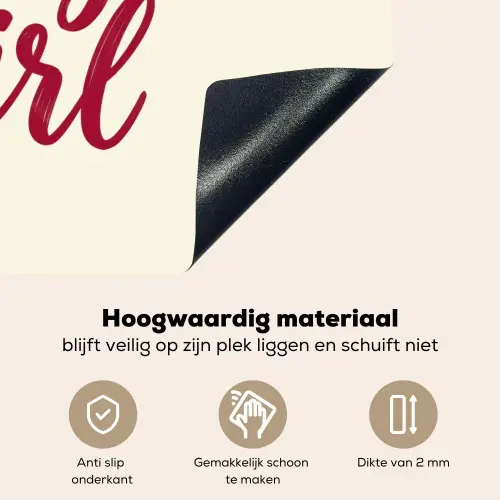 you go girl - Rood - Wit Inductie beschemer met haakjes klein -ky-onderkant-nl