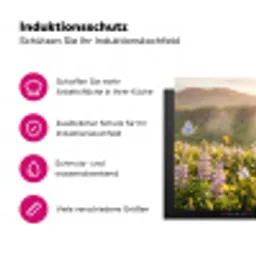 Vlinders - Waterval - Bloemenveld Inductie beschermer vinyl 3mm klein -zzzzzzz-lf-ups
