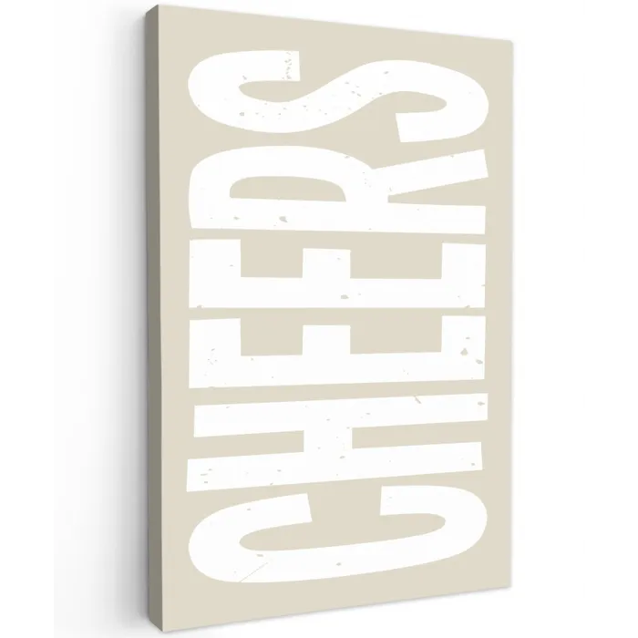 Cheers - Feest - Japandi - Vintage canvas 2cm klein -z3d