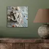 Anker - Hout - Schelpen - Zand aluminium wit klein -sfeer2