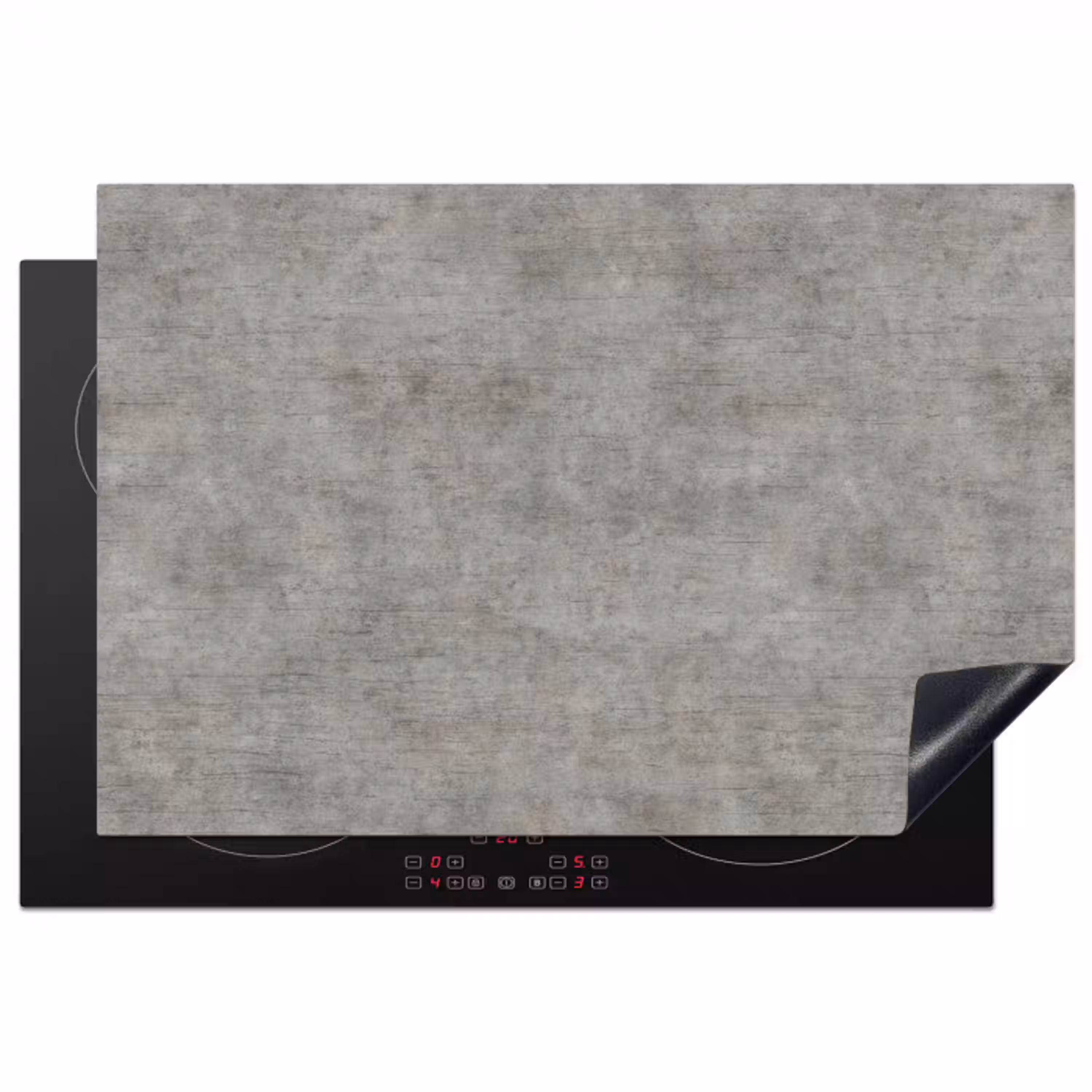 Beton - Muur - Patronen Inductie beschermer vinyl 3mm klein 276 -3d