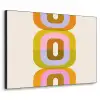 Stapel - Vormen - Geblokt - Oranje Textielframe zwart klein -3d