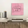 Tekstwolkje - BLAH BLAH BLAH - Roze plexiglas 5mm klein -sfeer1