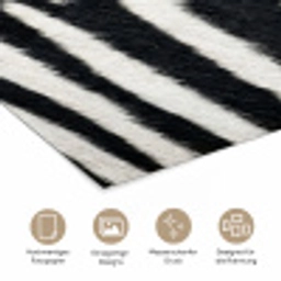 Zebra - Vacht - Klassiek - Zwart - Wit poster papier klein -tcloseup_DE