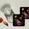 Abstract - Vormen - Lijnen - Kleurrijk onderzetter kurk middel -sfeer4