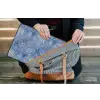 Modern - Abstract - Blauw laptophoes neopreen klein 279 -tas