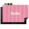 Roze - Gestreept - Belle Inductie beschemer met haakjes klein -3d
