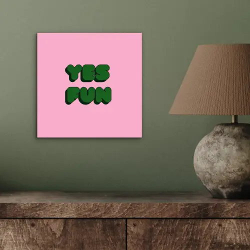 Yes fun - Groen - Roze aluminium wit klein -sfeer2