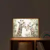Dieren - Giraffe - Bladeren - Kinderen Light Box met batterij (Wandlamp kind) middel -sfeer1_kind
