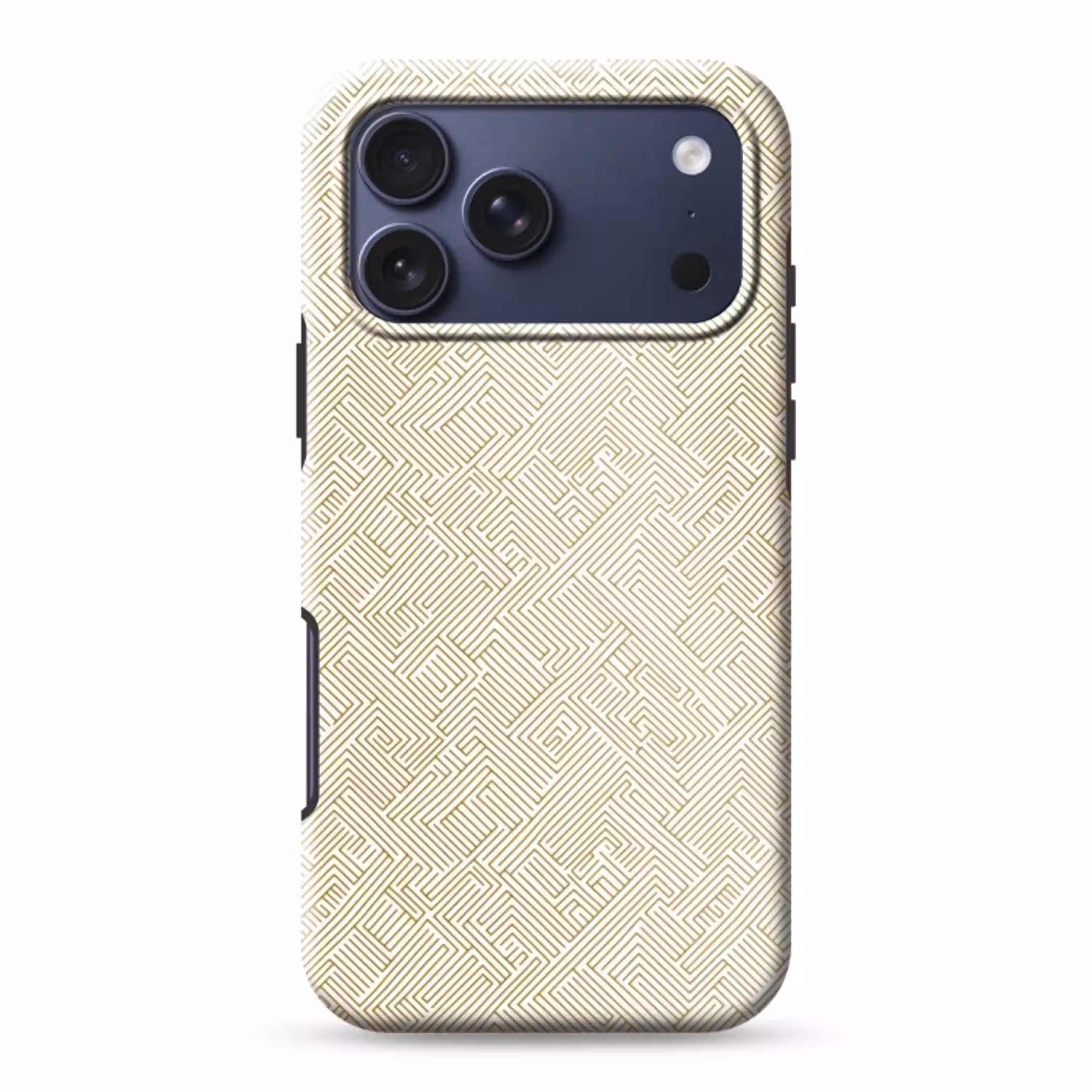 Geometrisch - Lijnen - Groen Toughcase MagSafe Apple iPhone 17 Pro Max klein 1019 -3d