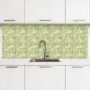 Palmwoud - Tropisch - Groen keuken achterwand 2 middel 871 -3d