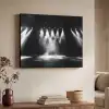 Theaterzaal - Mist - Spotlights - Zwart Textielframe zwart klein -sfeer3