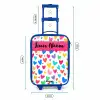 Hartjes - Kleurrijk - Patroon Kinderkoffer - Blauw klein -productfoto_formaten