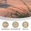 Strand - Zee - Duin - Zonsondergang - Landschap Akoestische PET Vilt - Rond klein -closeup_NL