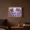 Park - Bomen - Bloemen - Gebouwen Light Box met batterij (Wandlamp) middel -sfeer4