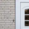Effen lichtgrijs - Sierlijk Naambord Huisje klein -sfeer1
