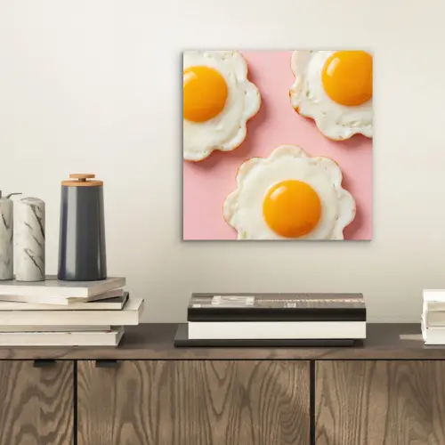 Eieren - Bloem - Roze aluminium wit klein -sfeer1
