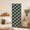 Groen - Roze - Retro - Sterren deurposter klein 289 -sfeer2