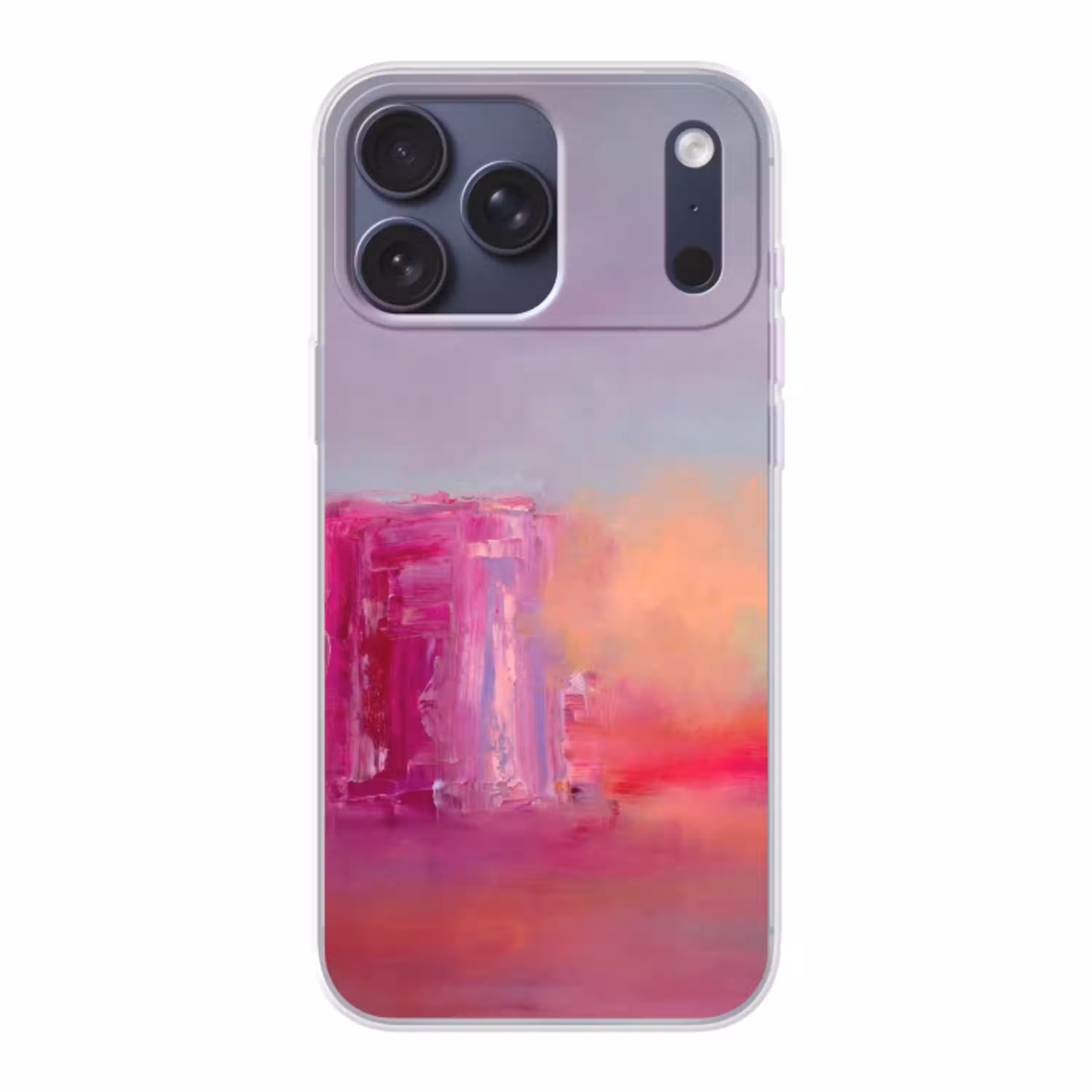 Abstract - Kleuren - Modern - Roze Telefoonhoesje iPhone 17 Pro Max klein -3d