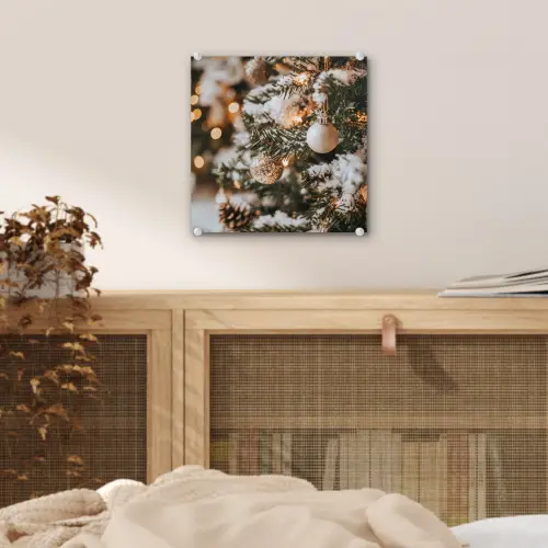 Kerst - Kerstboom - Winter - Binnen - Sneeuw plexiglas 5mm klein -sfeer4