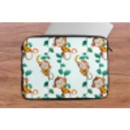 Apen - Lianen - Kleurrijk laptophoes neopreen klein 279 -tafel