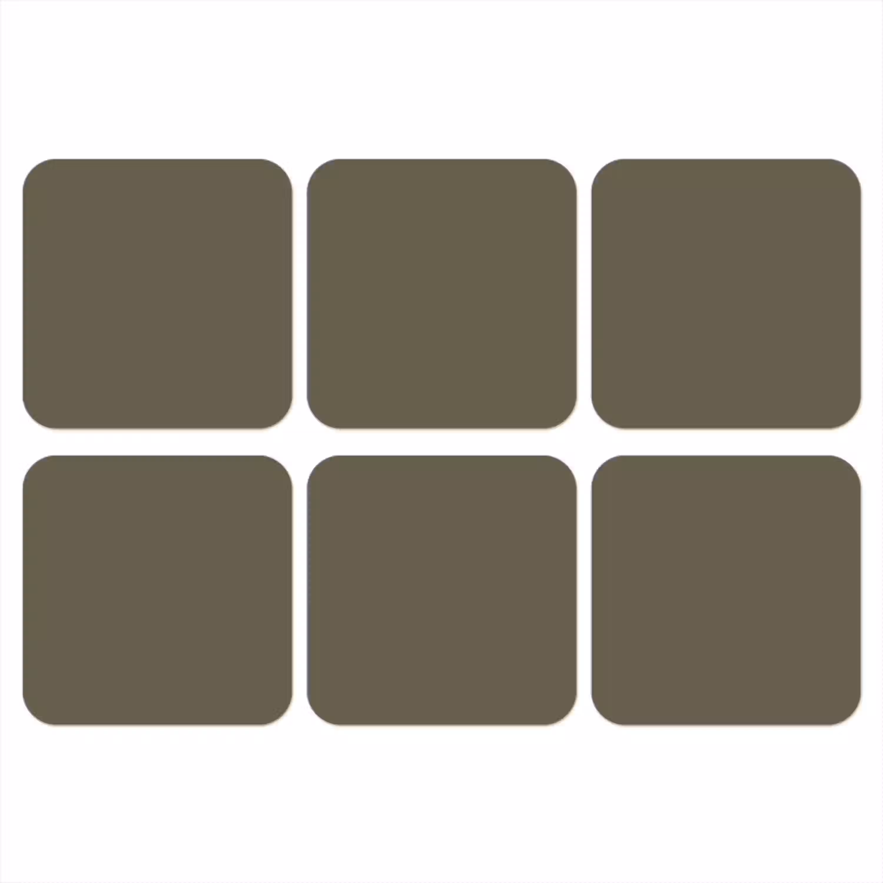 Deep - Khaki - Groen onderzetter kurk middel 366 -3d